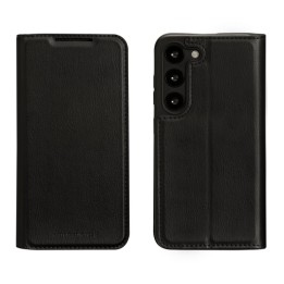 dbramante1928 Oslo - Flip cover per cellulare - poliuretano (PU), plastica - nero - per Samsung Galaxy S23