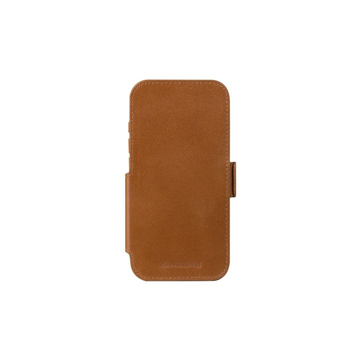 dbramante1928 Copenhagen - Flip cover per cellulare - pelle pieno fiore - tan - per Apple iPhone 17 Pro