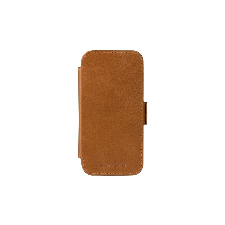 dbramante1928 Copenhagen - Flip cover per cellulare - pelle pieno fiore - tan - per Apple iPhone 17