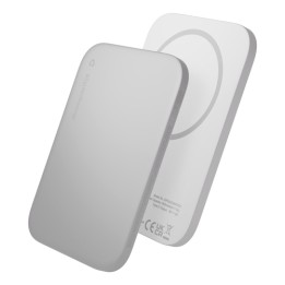 dbramante1928 re-charge - Stazione di ricarica wireless - ultra slim, Qi1.3 - 3000 mAh - 10 watt (USB-C) - sul cavo: USB-C - bi