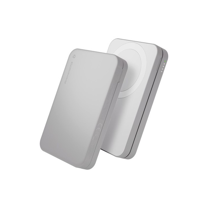 dbramante1928 re-charge - Stazione di ricarica wireless - 3-in-1, Qi3 - 8000 mAh - 20 watt (USB-C) - sul cavo: USB-C - bianco