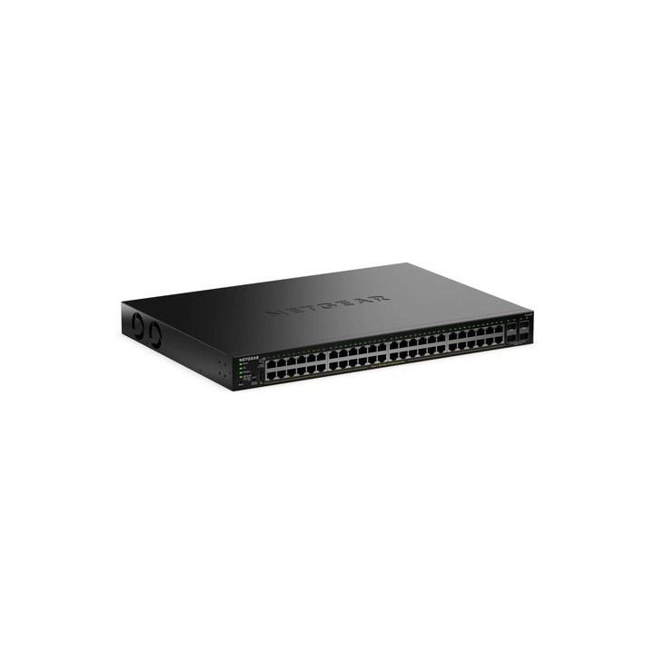 NETGEAR GS348TPv2 - Switch - 2+/L3 Lite - intelligente - 48 x 10/100/1000 (PoE+) + 4 x SFP - desktop, montabile su rack - PoE+ 
