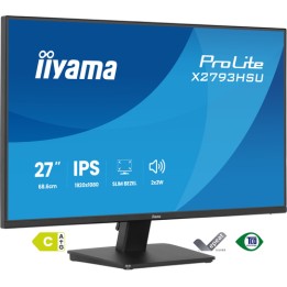 Iiyama X2793HSU-B1 - Monitor a LED - 27" - 1920 x 1080 Full HD (1080p) @ 120 Hz - IPS - 350 cd/m² - 1500:1 - 1 ms - HDMI, Displ