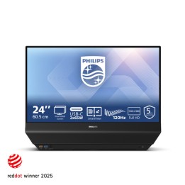 Philips 24B2D5300 - Monitor a LED - 24" (23.8" visualizzabile) - 1920 x 1080 Full HD (1080p) @ 120 Hz - IPS - 1500:1 - 2xHDMI, 