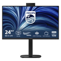 Philips 24B2U3301H - Monitor a LED - 1920 x 1080 Full HD (1080p) @ 120 Hz - IPS - 1500:1 - HDMI, DisplayPort, USB-C - altoparla