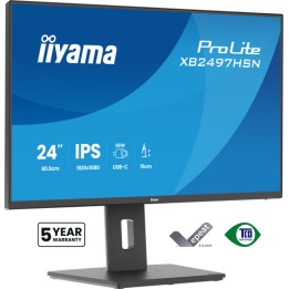 iiyama ProLite XB2497HSN-B1 - Monitor a LED - 24" (23.8" visualizzabile) - 1920 x 1080 Full HD (1080p) @ 100 Hz - IPS - 350 cd/