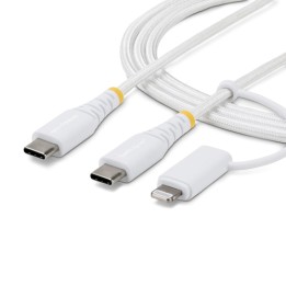 StarTech - Cavo USB - USB-C (M) a USB-C (M) - USB 2.0 - 3 A - 2 m - passivo, USB Power Delivery (60W), resistente, up to 480 Mb