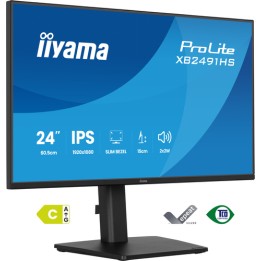 iiyama ProLite XB2491HS-B1 - Monitor a LED - 24" (23.8" visualizzabile) - 1920 x 1080 Full HD (1080p) @ 120 Hz - IPS - 350 cd/m