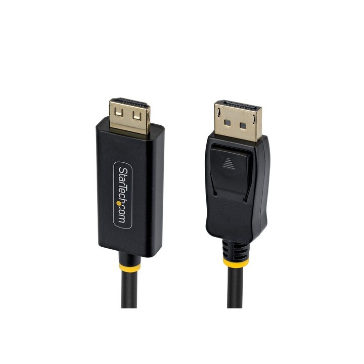 Startech - Cavo adattatore - DisplayPort maschio a HDMI maschio - 2 m - nero - supporta 4K 60 Hz, Unidirezionale, attivo