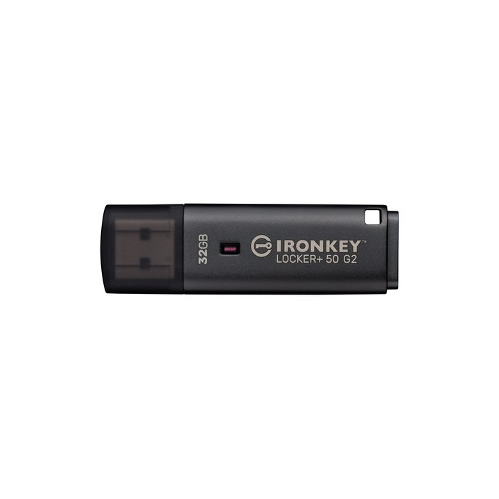 Kingston IronKey Locker+ 50 G2 - Chiavetta USB - crittografato - 32 GB - USB 3.2 Gen 1 - Compatibile TAA