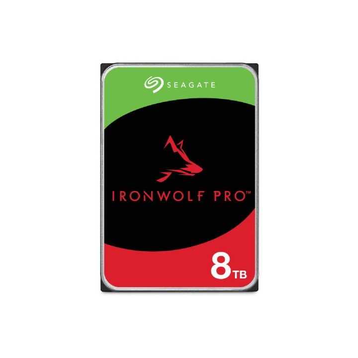 Seagate IronWolf Pro ST8000NT001 - HDD - 8 TB - interno - 3.5" - SATA 6Gb/s - 7200 rpm - buffer: 256 MB - con 3 anni Seagate Re