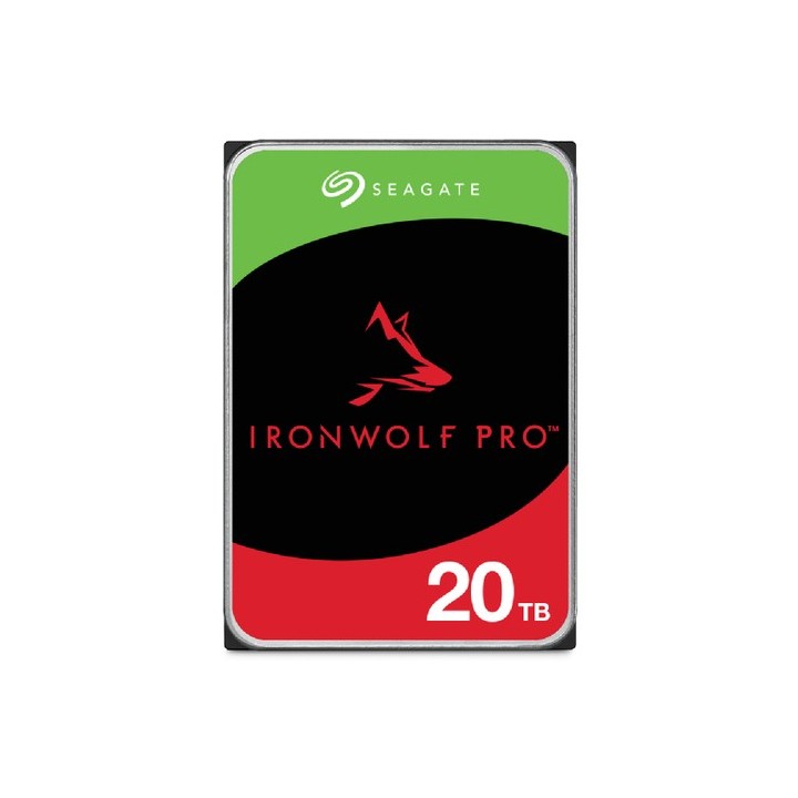 Seagate IronWolf Pro ST20000NT001 - HDD - 20 TB - interno - 3.5" - SATA 6Gb/s - 7200 rpm - buffer: 256 MB - con 3 anni Seagate 