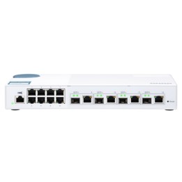 QNAP QSW-M408-4C - Switch - gestito - 8 x 10/100/1000 + 4 x SFP+ 10 Gigabit combo - desktop