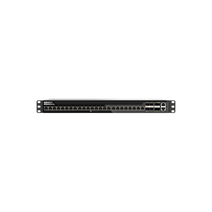 QNAP QSW-M7230-2X4F24T - Switch - 2 x 100 Gigabit QSFP28 + 4 x 25 Gigabit SFP28 - montabile su rack - per QNAP CAB-DAC50M-SFPP,