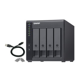 QNAP TR-004 - Array unità disco rigido - 0 TB - 4 alloggiamenti (SATA-300) - USB 3.2 Gen 1 (esterna)