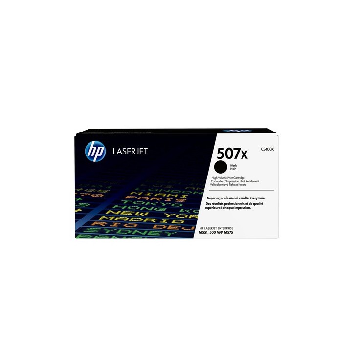 HP 507X - Alta resa - nero - originale - LaserJet - cartuccia toner (CE400X) - per Color LaserJet Enterprise MFP M575, LaserJet