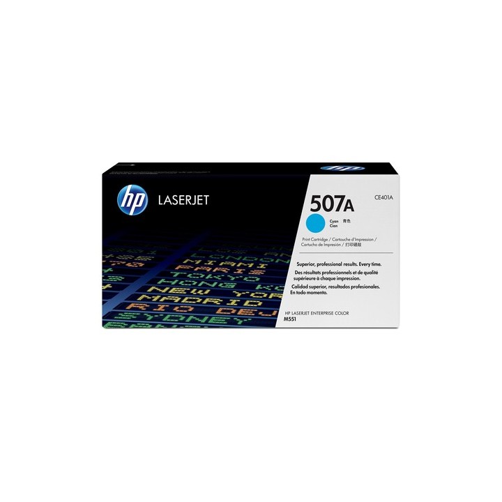 HP 507A - Ciano - originale - LaserJet - cartuccia toner (CE401A) - per Color LaserJet Enterprise MFP M575, LaserJet Enterprise