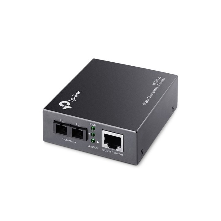 TP-Link MC210CS - Media converter per fibra - 1GbE - 1000Base-FX, 1000Base-T - RJ-45 / modalità singola SC - fino a 15 km - 131