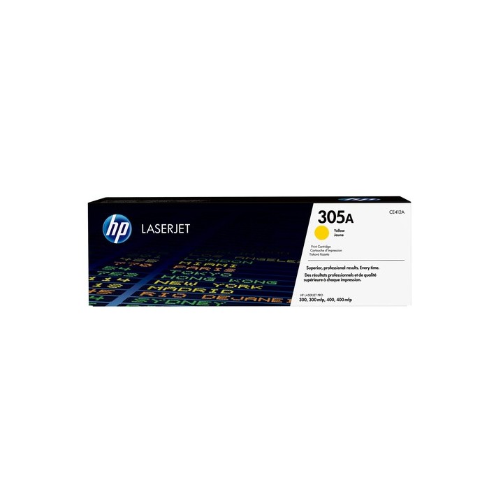 HP 305A - Giallo - originale - LaserJet - cartuccia toner (CE412A) - per LaserJet Pro 300 M351, 400 M451, MFP M375, MFP M475