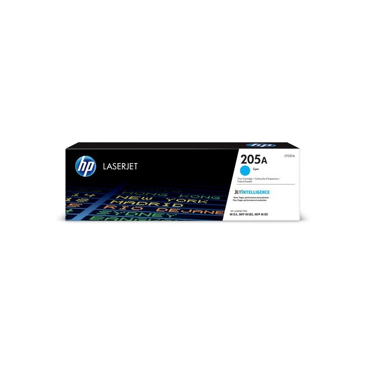 HP 205A - Ciano - originale - LaserJet - cartuccia toner (CF531A) - per Color LaserJet Pro M154a, M154nw, MFP M180n, MFP M180nw