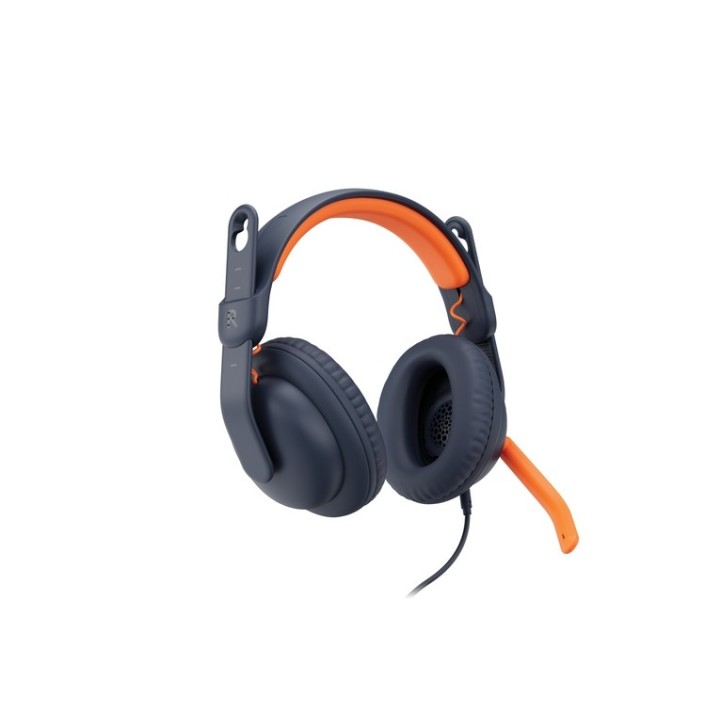 Logitech Zone Learn Wired Over-Ear Headset for Learners, USB-C - Cuffie con microfono - dimensione completa - ricambio - cablat