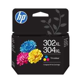 HP 302XL/304XL - 7 ml - Alta resa - colore (ciano, magenta, giallo) - originale - cartuccia d'inchiostro - per AMP 130, Deskjet