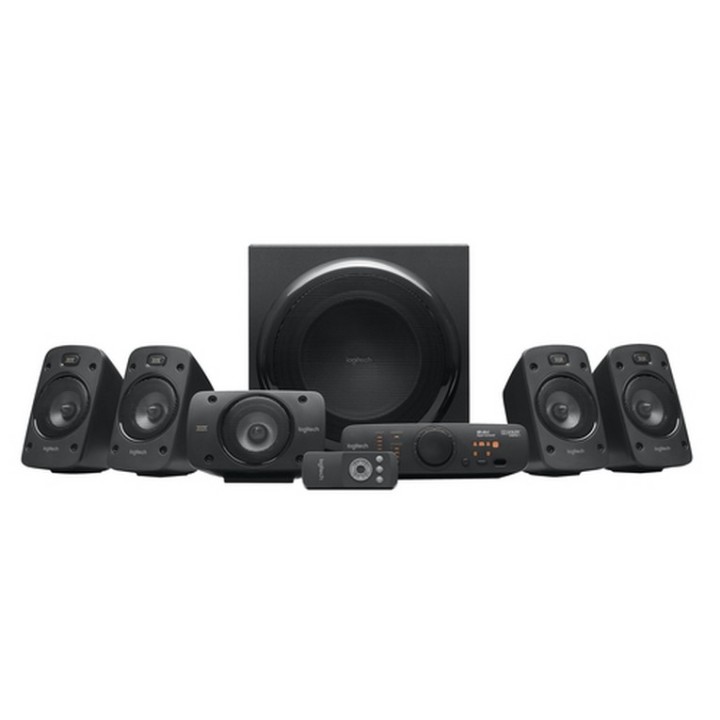 Logitech Casse Surround Sound Speakers Z906 Digital 5.1 Colore Nero e Satelliti Grigi - Potenza 505W RMS Satelliti: 48W RMS (2 