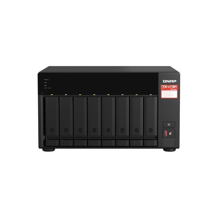 QNAP TS-873A - Server NAS - 8 alloggiamenti - SATA 6Gb/s - RAM 8 GB - Gigabit Ethernet / 2.5 Gigabit Ethernet