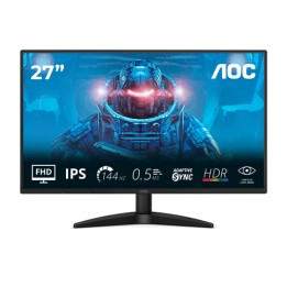 AOC 27B36X - Monitor a LED - 27" - 1920 x 1080 Full HD (1080p) @ 144 Hz - IPS - 1500:1 - HDR10 - 0.5 ms - HDMI, DisplayPort - n