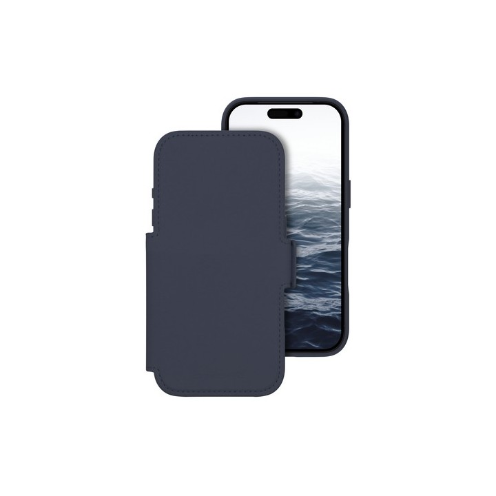 dbramante1928 Lynge - Flip cover per cellulare - Compatibilità MagSafe - deep water - per Apple iPhone 17 Pro