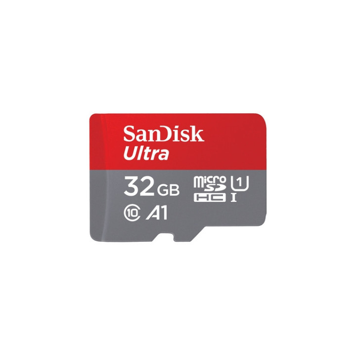 SanDisk Ultra - Scheda di memoria flash (adattatore microSDHC per SD in dotazione) - 32 GB - A1 / UHS-I U1 / Class10 - UHS-I mi