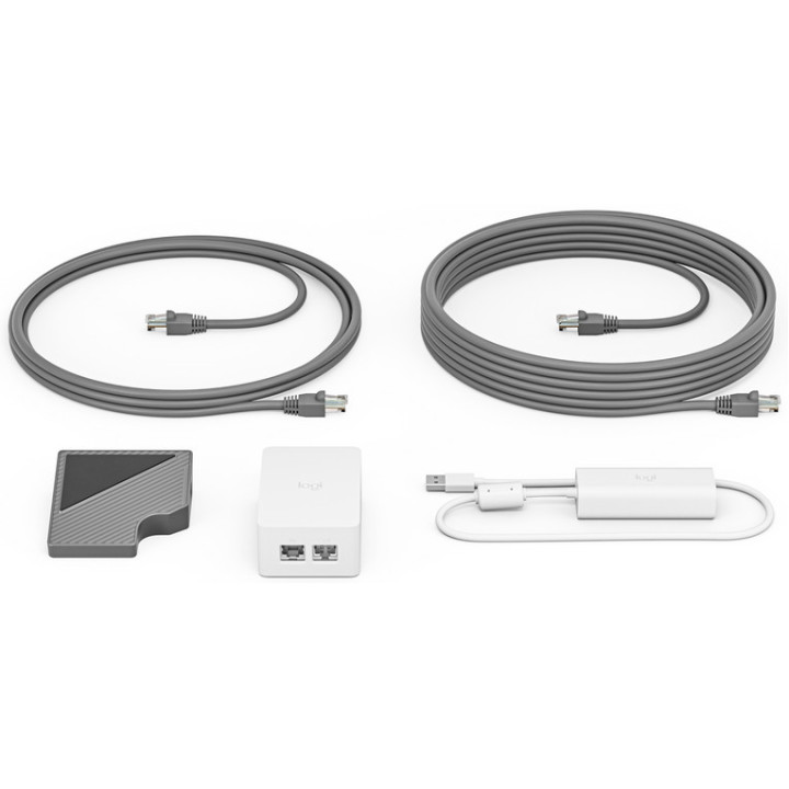 Logitech Cat5e Kit - Kit accessori per videoconferenza - per Logitech Base Bundle, RoomMate + MeetUp + Tap IP, Room Solution Ba