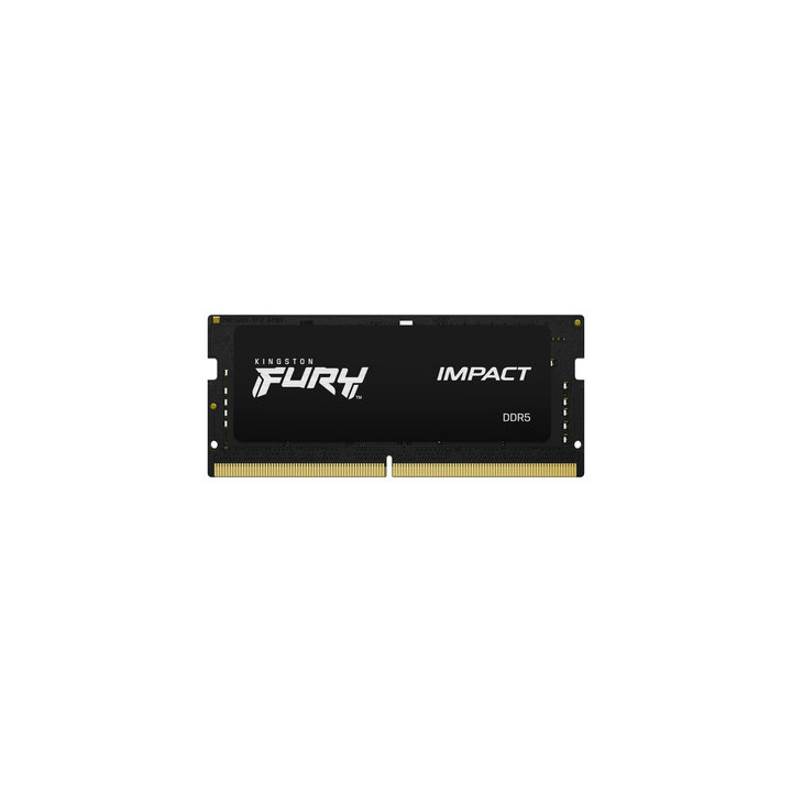 Kingston FURY Impact - DDR5 - modulo - 16 GB - SO DIMM 262-pin - 5600 MT/s / PC5-44800 - CL40 - 1.1 V - senza buffer - on-die E