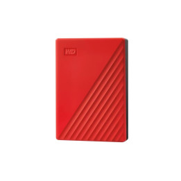 WD My Passport WDBR9S0060BRD - HDD - crittografato - 6 TB - esterno (portatile) - USB 3.2 Gen 1 - 256 bit AES - rosso