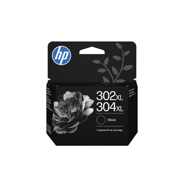 HP 302XL/304XL - 5.5 ml - alta capacità - pigmento nero - originale - blister - cartuccia d'inchiostro - per AMP 130, Deskjet 1