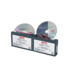 APC Replacement Battery Cartridge #18 - Batteria UPS - 1 batteria x - Piombo - nero - per P/N: AP1250RM, PS450, SC1500, SC250RM