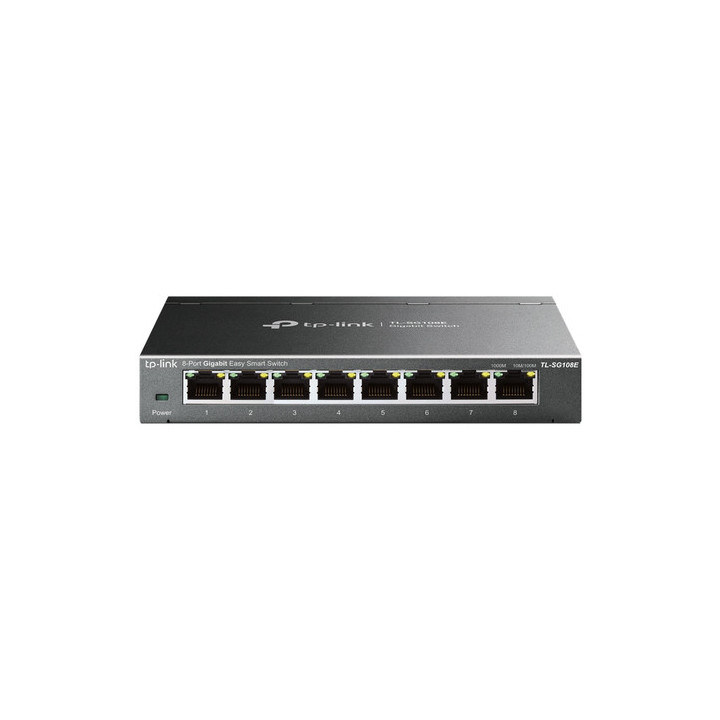 TP-Link JetStream TL-SG108E Easy Smart Switch - Switch - gestito - 8 x 10/100/1000 - desktop