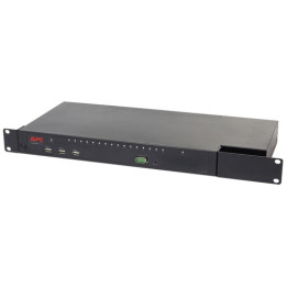 APC KVM1116R - Switch KVM - 1 utente locale - 1 utente IP - montabile su rack - per P/N: NBPD0150, SCL500RM1U, SMX3KR2UNCX145,