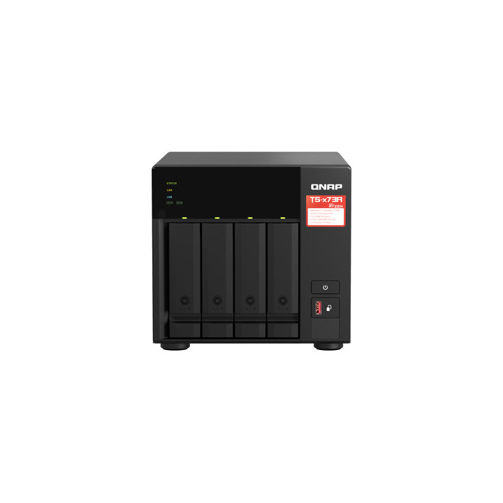 QNAP TS-473A - Server NAS - 4 alloggiamenti - SATA 6Gb/s - RAM 8 GB - 2.5 Gigabit Ethernet