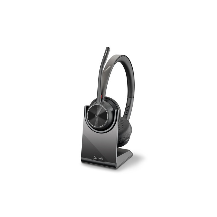 Poly Voyager 4320 Microsoft Teams Certified Headset +BT700 dongle +Charging Stand - Replaces Poly SKU 218476-02 - HP