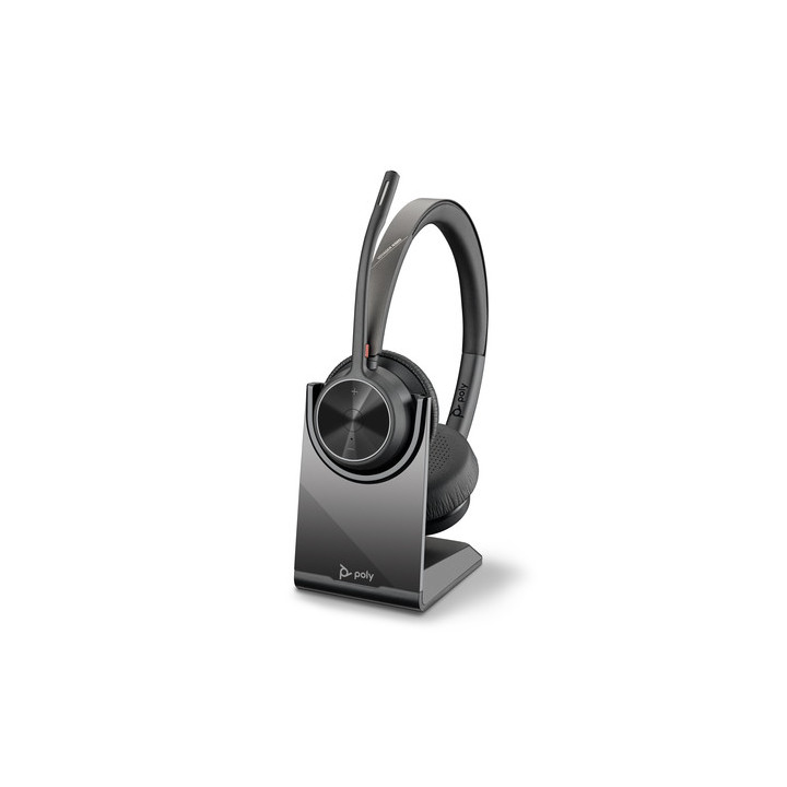 Poly Voyager 4320 USB-C Headset +BT700 dongle +Charging Stand - Replaces Poly SKU 218479-01 - HP