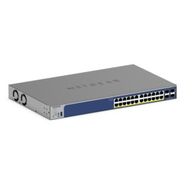 NETGEAR Smart GS728TXP - V3 - switch - L3 Lite - intelligente - 24 x 10/100/1000 (PoE+) + 4 x SFP+ - desktop, montabile su rack