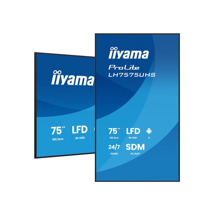 iiyama ProLite LH7575UHS-B2AG - 75" Categoria diagonale (74.5" visualizzabile) Display LCD retroilluminato a LED - segnaletica