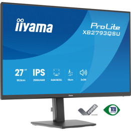 iiyama ProLite XB2793QSU-B1 - Monitor a LED - 27" - 2560 x 1440 QHD @ 75 Hz - IPS - 350 cd/m² - 1000:1 - 1 ms - HDMI, DisplayPo