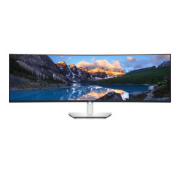 Dell UltraSharp U4924DW - Monitor a LED - curvato - 49" - 5120 x 1440 5K Dual QHD @ 60 Hz - IPS Black - 350 cd/m² - 2000:1 - 5