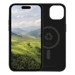 dbramante1928 Monaco - Cover per cellulare - Compatibilità MagSafe - plastica, silicone - nero notte - per Apple iPhone 13, 14,