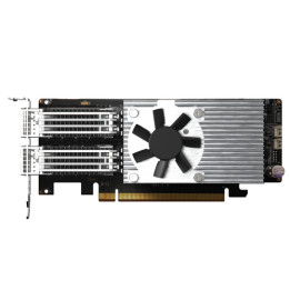 QNAP QXG-100G2SF-E810 - Adattatore di rete - PCIe 4.0 x16 profilo basso - 100 Gigabit QSFP28 x 2 - per QNAP TS-H2490FU