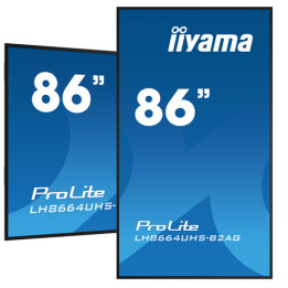 iiyama ProLite LH8664UHS-B2AG - 86" Categoria diagonale (85.6" visualizzabile) Display LCD retroilluminato a LED - segnaletica