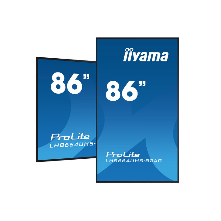 iiyama ProLite LH8664UHS-B2AG - 86" Categoria diagonale (85.6" visualizzabile) Display LCD retroilluminato a LED - segnaletica