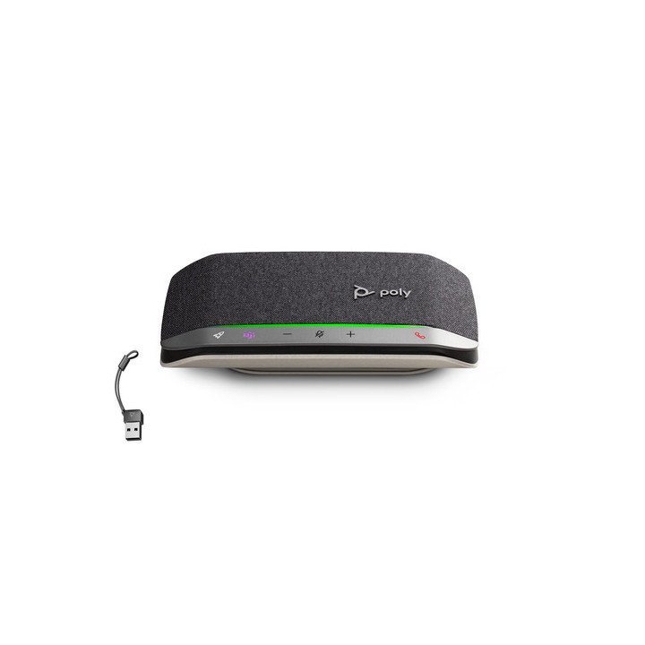 HP Poly Sync 20-M - Vivavoce smart - Bluetooth - cablato, senza fili - USB-A, USB-C - nero - Certificato per i team Microsoft